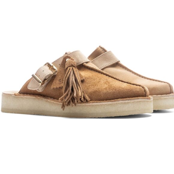 Clarks Shoes - Clarks Trek Mule Two Tone Tan | Size 7.5